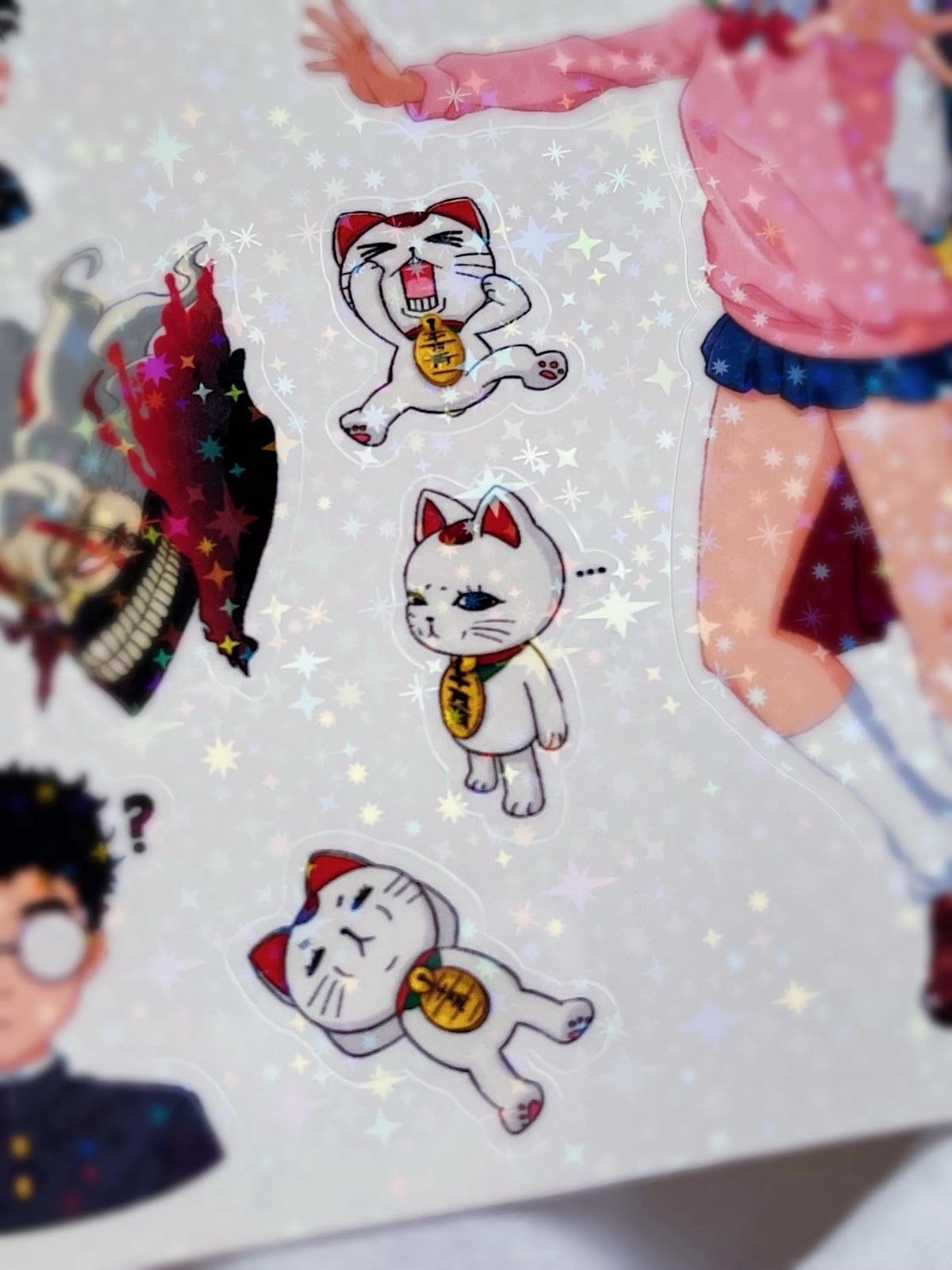 Avó Turbo, Rapariga Psíquica & Rapaz Alien — Folha de Stickers #1