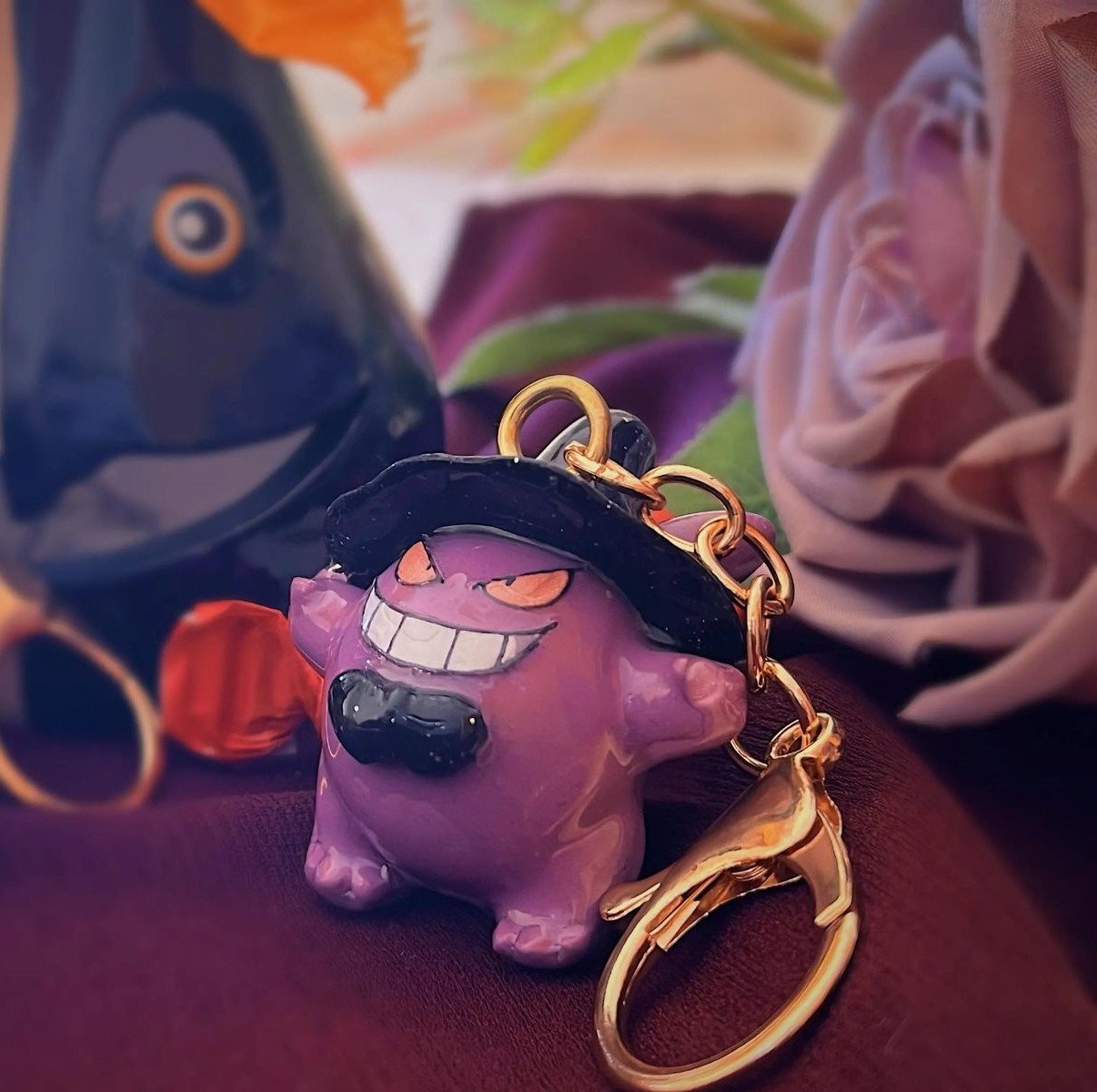 Porta-chaves Pocket Monster — Edição Halloween #1