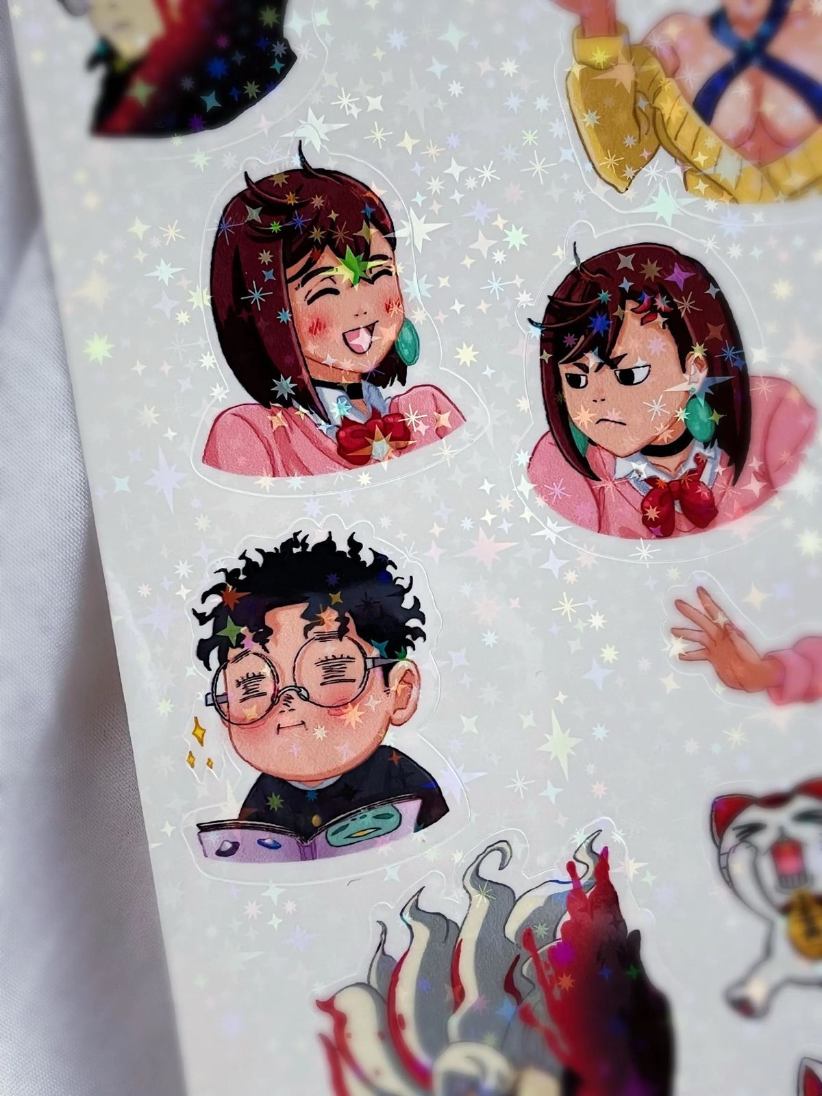 Avó Turbo, Rapariga Psíquica & Rapaz Alien — Folha de Stickers #1