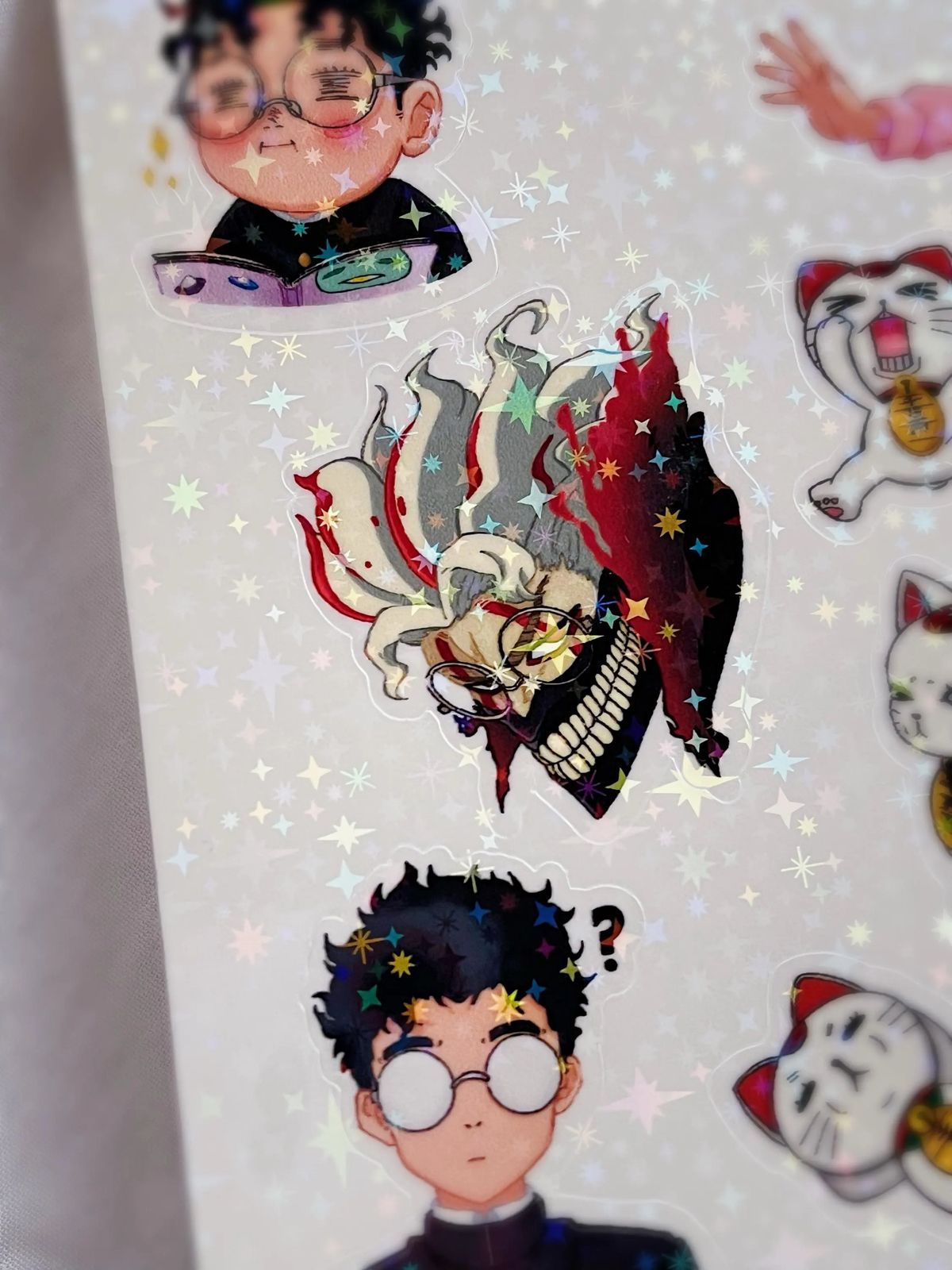 Avó Turbo, Rapariga Psíquica & Rapaz Alien — Folha de Stickers #1
